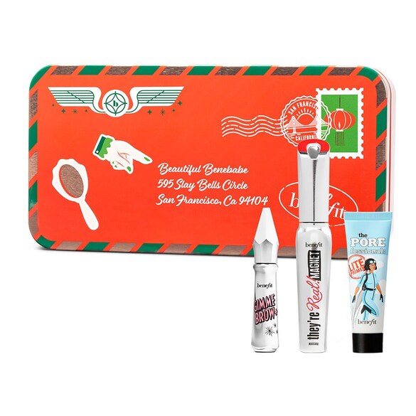 Stamp of Beauty Holiday Set - Gel para cejas, máscara de pestañas y primer, BENEFIT COSMETICS