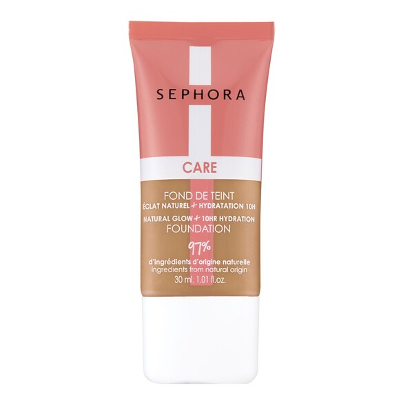 Care Make-up - Base de maquillaje brillo natural + Hidratación 10h, Sephora Collection