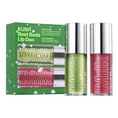 Kush Best Buds Lip Oil Duo - Un estuche de dos aceites Kush Lip Oil, Milk Makeup
