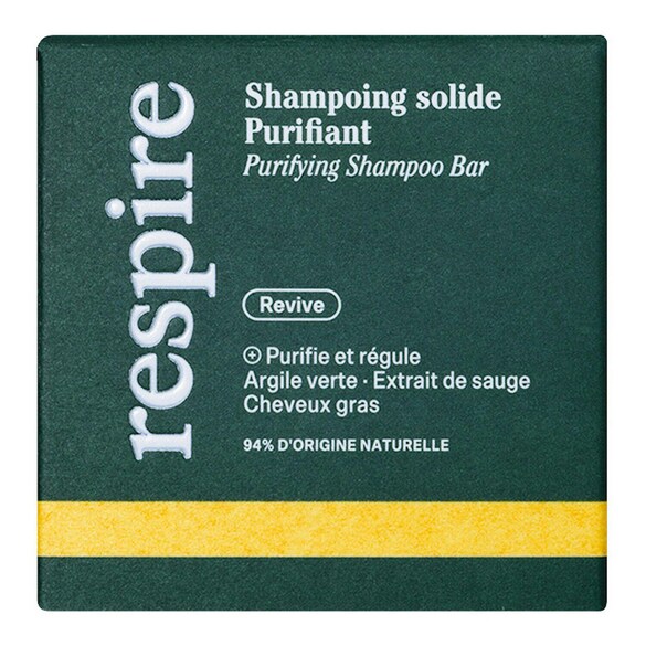 Champú sólido - Champú purificante, Respire