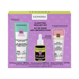 Kit anti-imperfecciones: mini gel + mini sérum + mini hidratante