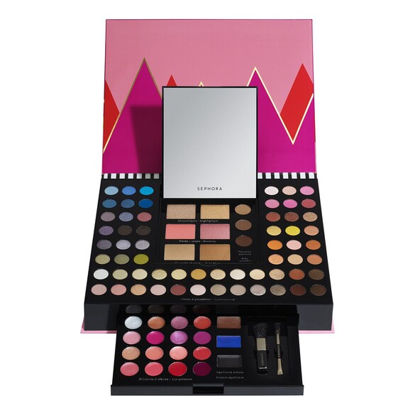 Holiday Vibes - Paleta De Maquillaje 88 Tonos y 2 Pinceles, SEPHORA COLLECTION