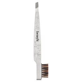 Pinza depilatoria y cepillo de cejas