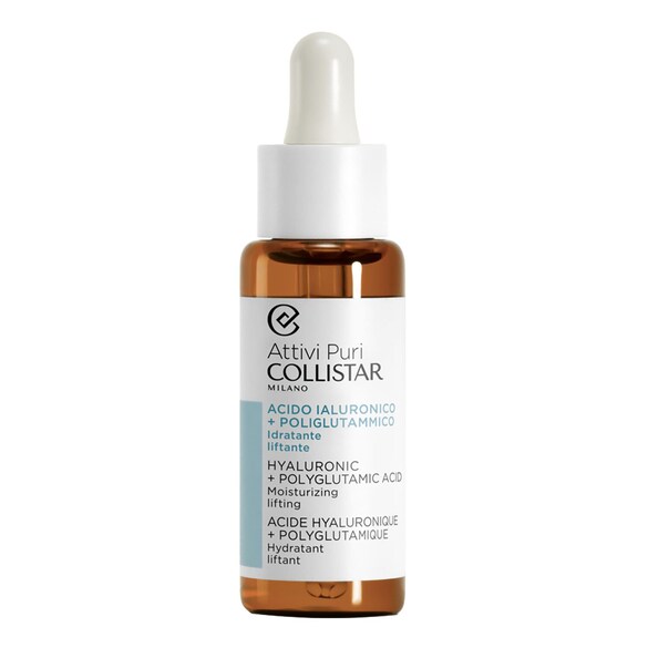 Attivi Puri Gotas Ácido Hialurónico + Poliglutámico - Hidratante efecto lifting, Collistar