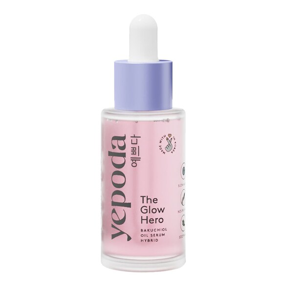 The Glow Hero – Híbrido de sérum y aceite con Bakuchiol, YEPODA