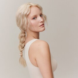 Coletero de seda rubio - Accesorio cabello