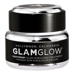 Youthmud Travel Size - Mascarilla de tratamiento de brillo exfoliante, GLAMGLOW