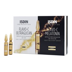 Flavo C Melatonin & Ultraglican - Rutina antioxidante para el día y la noche, Isdin