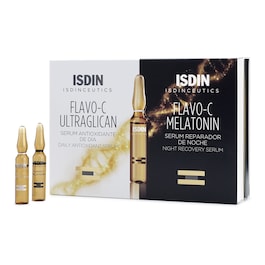 Flavo C Melatonin & Ultraglican - Rutina antioxidante para el día y la noche