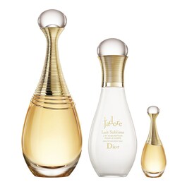 Estuche Exclusivo J'adore - Eau de parfum, leche corporal & miniatura de parfum