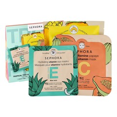 Trío Tropical de Mascarillas - Kit de tratamiento de rostro, ojos y cabello, SEPHORA COLLECTION