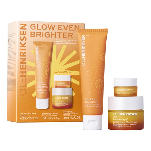 Glow Even Brighter - Estuches de cuidado con ácido hialurónico y vitamina C, Olehenriksen