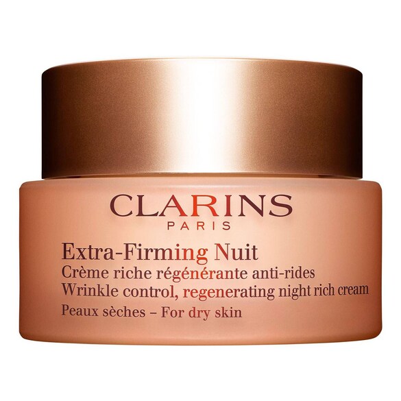 Extra Firming Nuit Crema rica para pieles secas - Crema de noche antiedad, CLARINS
