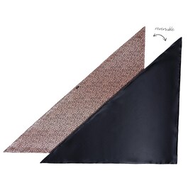 Foulard de pura seda de leopardo salvaje-Accesorio para el cabello 
