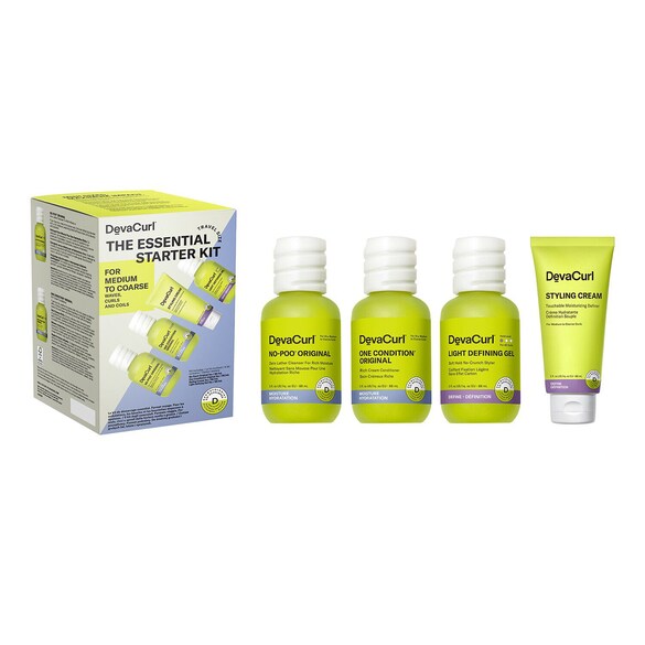 Kit De Inicio Esencial - Estuche Tratamiento Capilar Rizado, Medio a Grueso, DEVACURL