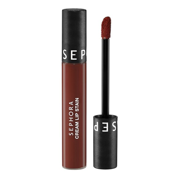 Cream Lip Stain - Rojo Aterciopelado Sin Transferencias - Labial Líquido Mate, Sephora Collection
