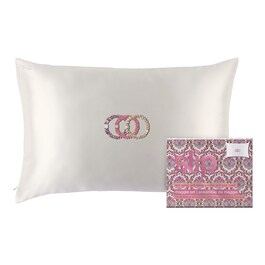 Maggie Set - Estuche regalo de funda de almohada y coleteros de seda pura