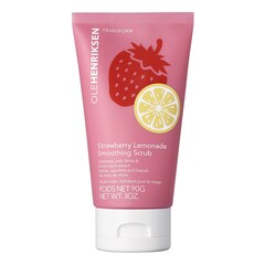 Strawberry Smoothing Scrub - Exfoliante facial retexturizante con AHA, Olehenriksen