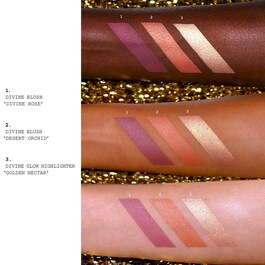 Divine Blush + Glow Trio: Galactic Sun - Paleta coloretes & Iluminadores 