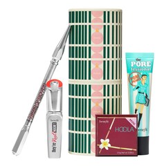 Making Spirits Glam - Kit navideño de primer, cejas, bronceador & mascara, BENEFIT COSMETICS