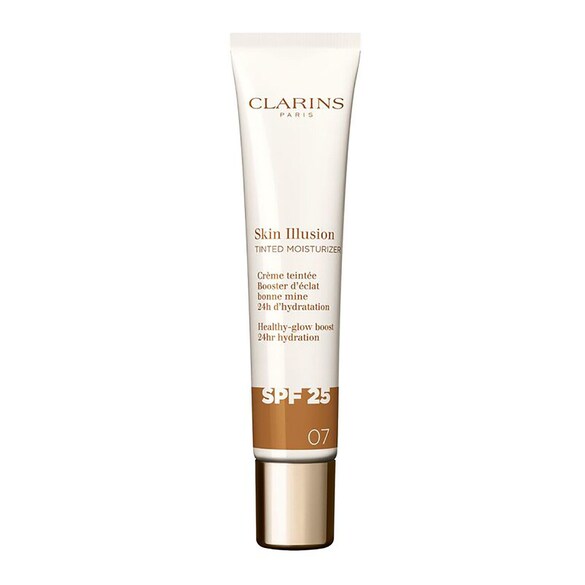 Skin Illusion Tinted Moisturizer SPF25 - Tratamiento con color efecto glow, Clarins