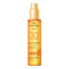 Nuxe Sun SPF30 - Aceite Bronceador Rostro y Cuerpo, Nuxe