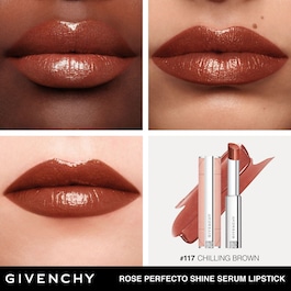 Rose Perfecto Shine Serum Lipstick - Barra de labios brillo y cuidado
