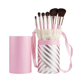 Set de 6 brochas de maquillaje para ojos y rostro