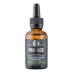 Beard Oil Cypress & Vetyver - Aceite para la barba, PRORASO