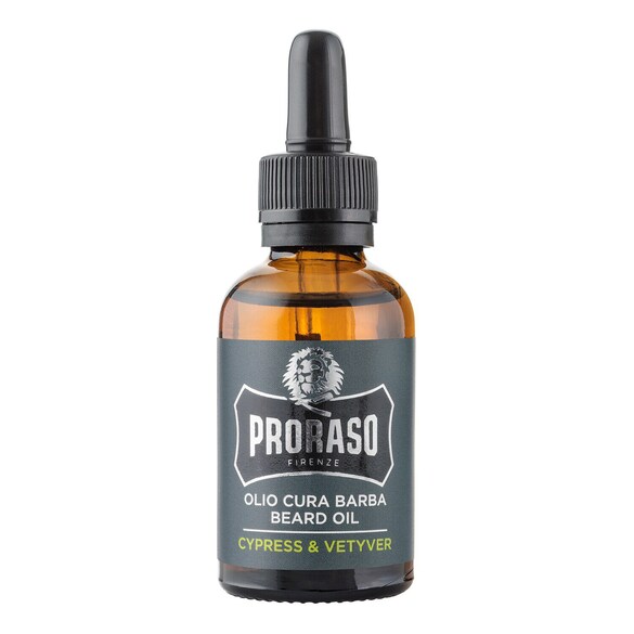 Beard Oil Cypress & Vetyver - Aceite para la barba, PRORASO