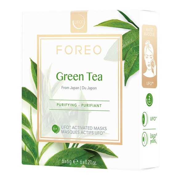 UFO Green Tea - Mascarilla facial purificante, Foreo