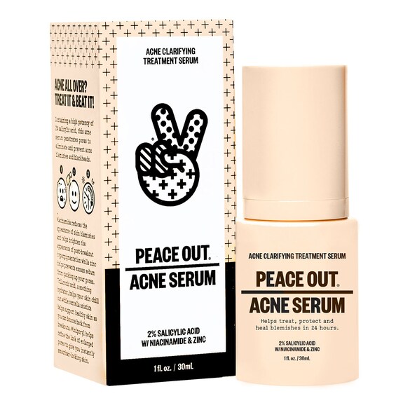 Sérum para el acné - Sérum aclarante para el tratamiento del acné, PEACE OUT SKINCARE