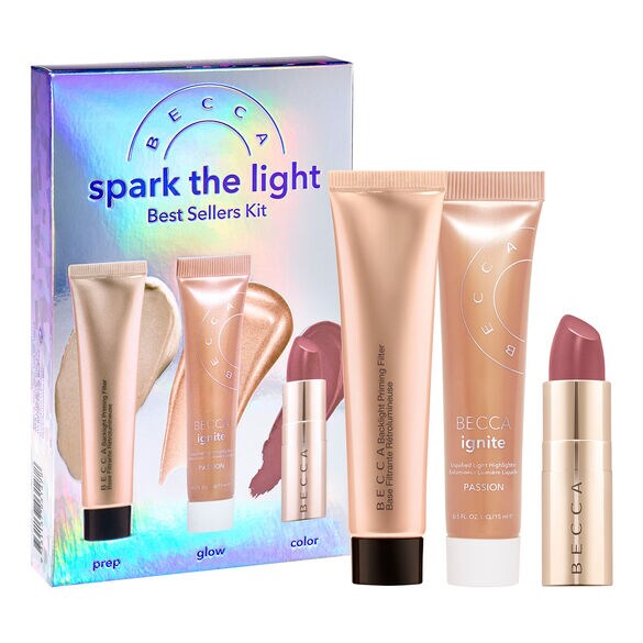 Spark The Light Best Sellers Kit - Estuche de viaje, BECCA COSMETICS
