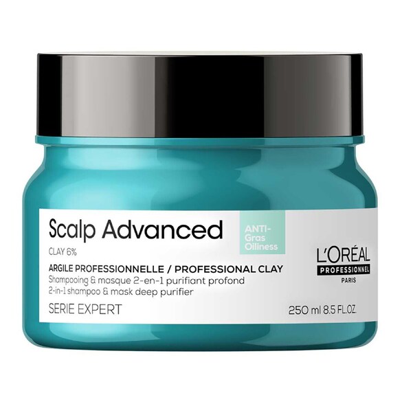 Serie Expert  - Mascarilla y champú de arcilla profesional 2 en 1, L'Oréal Professionnel