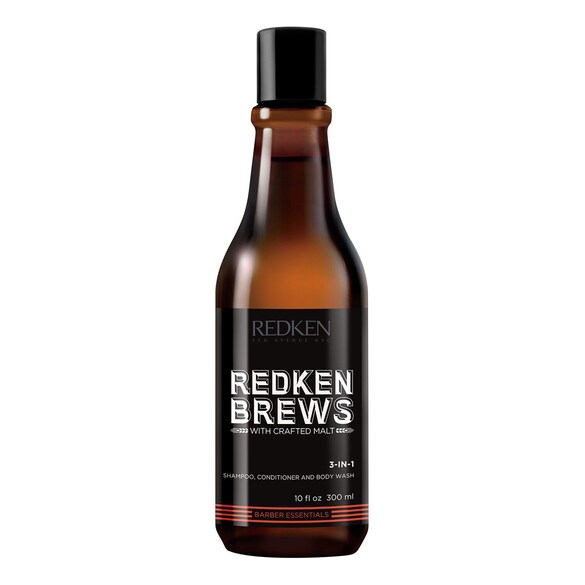 Brews 3 in 1 - Champú, acondicionador y gel , Redken