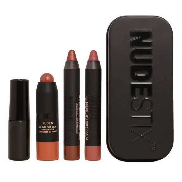 Sunkissed Nudes Mini - Cofre maquillaje ojos, mejillas y labios, NUDESTIX