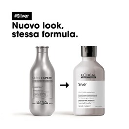 Silver Shampoo - Cabellos grises y blancos, neutraliza reflejos amarillos