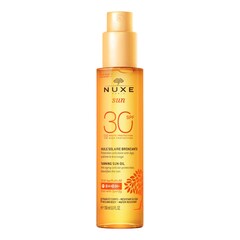 Nuxe Sun SPF30 - Aceite Bronceador Rostro y Cuerpo, NUXE