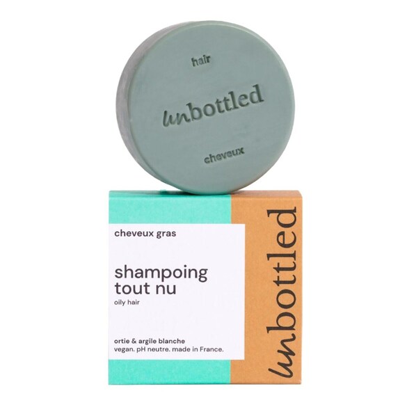 Shampoing Tout Nu - Champú sólido para cabello graso, UNBOTTLED