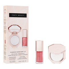 Diamond Bomb Baby Mini Lip Gloss & Highlighter - Estuche de maquillaje, FENTY BEAUTY