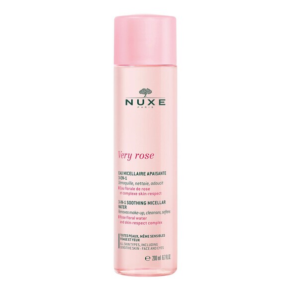 Very Rose - Agua Micelar Calmante 3 en 1, Nuxe