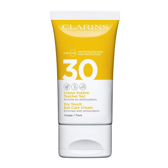Crème Solaire Toucher Sec Visage UVA/UVB 30 - Crema solar facial, Clarins
