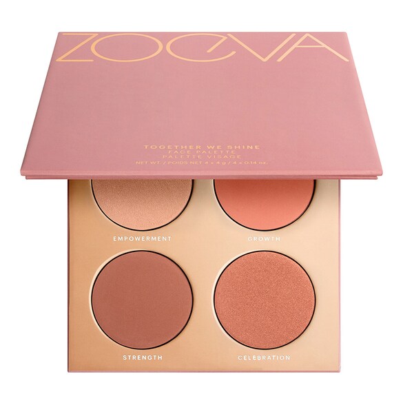 Together We Shine Face Palette - Paleta colorete e iluminador, ZOEVA