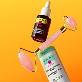 Súper polvos de limpieza facial con efecto Glow - Limpiador con vitamina C+E