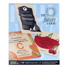 The Future is Yours - Kit de 3 mascarillas para ojos, nariz y labios, Sephora Collection