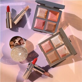 BECCA x Khloé Kardashian & Malika Haqq Bronze, Blush & Glow Pale - Paleta rostro