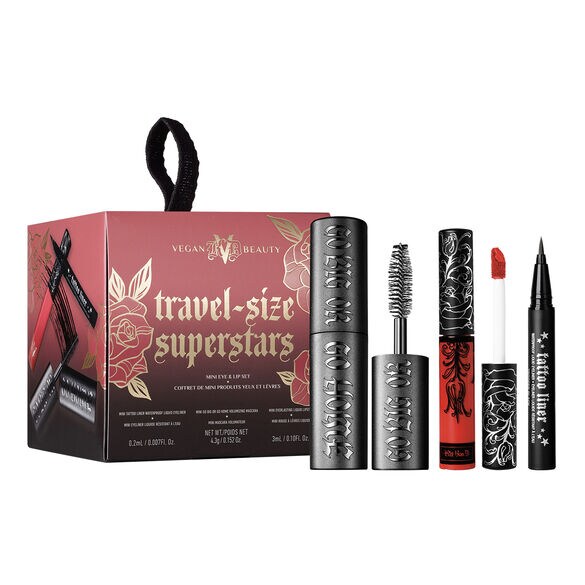 Travel-Size Superstars - Estuche De Mini Productos Ojos y Labios, KVD Beauty
