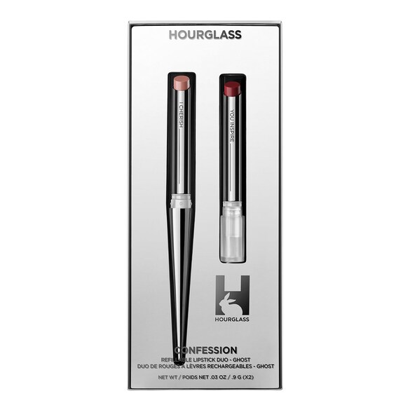 Confession Holiday 2019 - Duo de barra de labios recargables, Hourglass