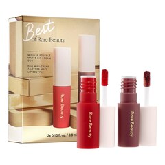 Mini Lip Souffle Matte Lip Cream Duo -Dúo labiales , RARE BEAUTY