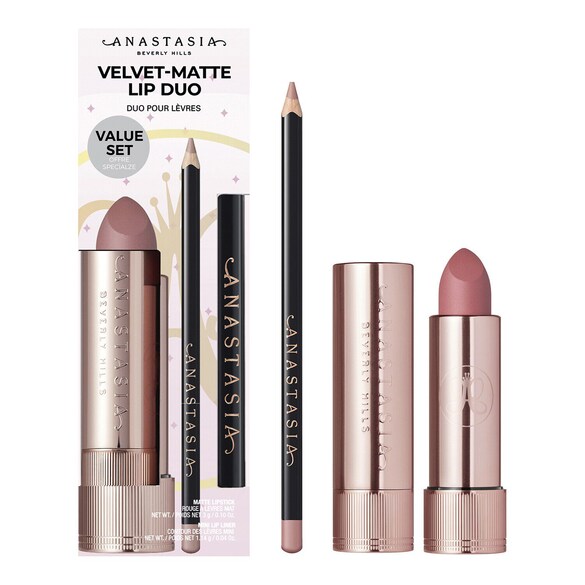 Lipstick & Mini Lip Liner Duos – Estuche de maquillaje para labios, ANASTASIA BEVERLY HILLS